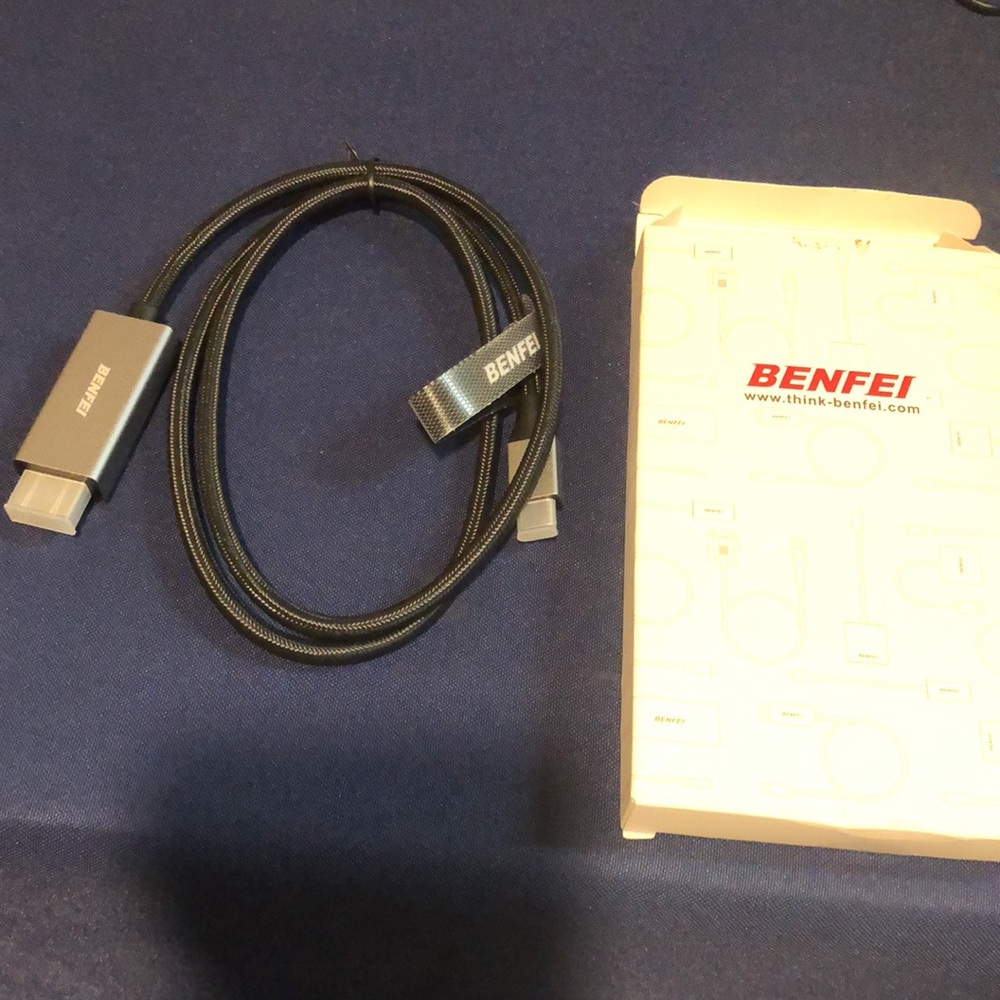 Benfei usb C to HD cable 3ft new - Picture 5 of 5